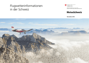 Flugwetterinformationen in der Schweiz