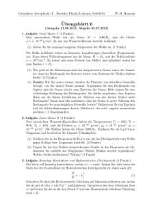 Ubungsblatt 6 - Astrophysik an der Universität Potsdam