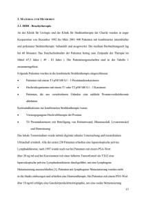 Das Prostatakarzinom ist in westlichen Industrienationen eine der