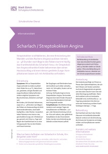 Scharlach / Streptokokken Angina