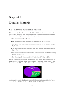 Kapitel 8 Dunkle Materie