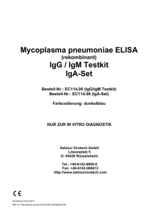 Mycoplasma IgG IgM IgA ELISA