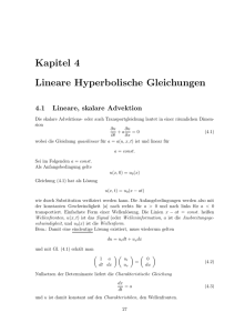 Kapitel 4 Lineare Hyperbolische Gleichungen