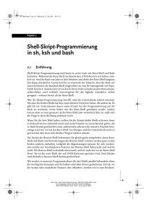 Shell-Skript-Programmierung in sh, ksh und bash