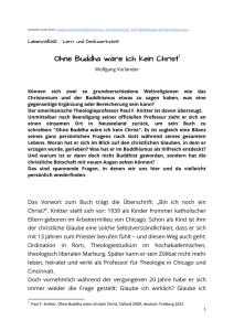 Ohne Buddha wäre ich kein Christ