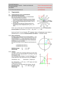 5. Trigonometrie - Fakultät für Mathematik