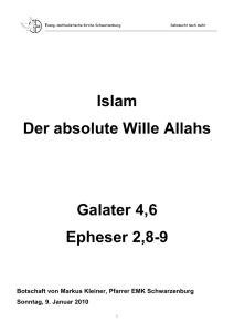 Islam - der absolute Wille Allahs