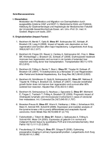 Schriftenverzeichnis: I. Dissertation: Modulation der Proliferation und