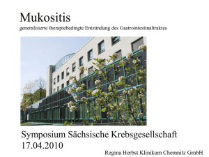 Mukositis - Sächsische Krebsgesellschaft