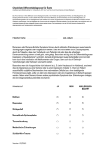 Checkliste Differentialdiagnose für Ärzte