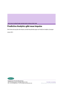 Predictive Analytics gibt neue Impulse