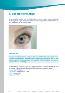 3. Das Trockene Auge