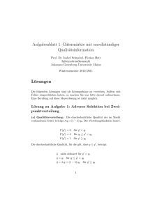 Loesung Aufgabe 1 - Chair of Financial Economics