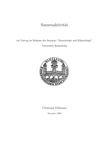 Sonne - Physik - Universität Regensburg