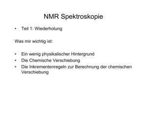 NMR Spektroskopie