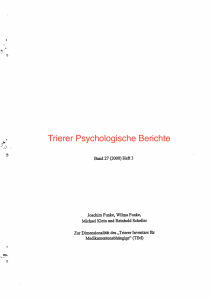 Trierer Psychologische Berichte