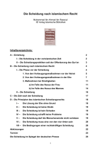 Die Scheidung nach islamischem Recht - Way-to