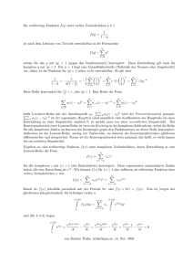 Die reellwertige Funktion f(q)