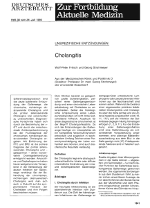 Cholangitis - Deutsches Ärzteblatt