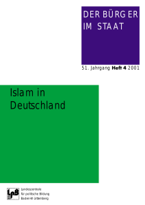 Islam in Deutschland - Zeitschrift DER BÜRGER IM STAAT