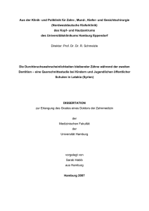 eine Querschnittsstudie bei Kindern und Jugendlichen öffentlicher