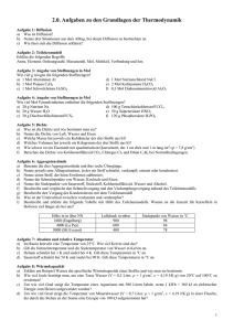 2.0. Aufgaben zu den Grundlagen der Thermodynamik - Poenitz-net