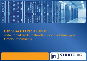 Der STRATO Oracle Server