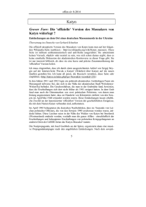 `offizielle` Version des Massakers von Katyn widerlegt