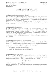 Blatt 09 - Mathematisches Seminar - Christian-Albrechts