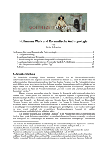 Hoffmanns Werk und Romantische Anthropologie