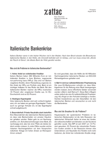 Infopapier ital Bankenkrise