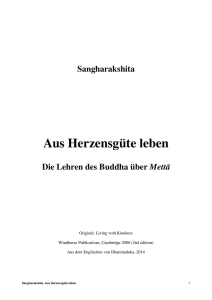 Aus Herzensgüte leben - Triratna