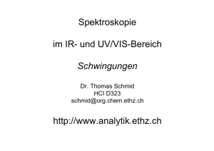 Spektroskopie im IR- und UV/VIS-Bereich Schwingungen http://www
