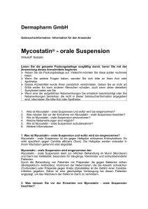 Mycostatin® - orale Suspension