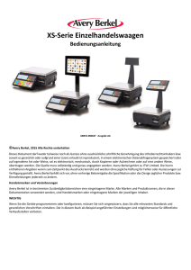 Serie Xs Bedienungsanleitung