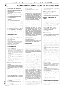 ELEKTROLYT-INFUSIONSLÖSUNG 148 mit Glucose 1 PÄD