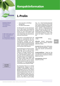 L-Prolin - Greenleaves Vitamins
