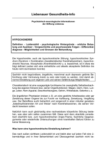 Hypochondrie - Stiftung Liebenau