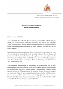 Fastenhirtenbrief vom 24.02.2012