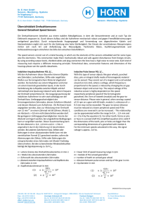 Übersichtsblatt Drehzahlsensoren General - Scana Mar-El