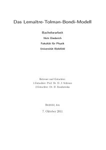 Das Lemaître-Tolman-Bondi-Modell