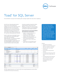 Toad® for SQL Server
