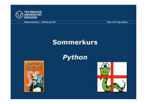 Sommerkurs Python