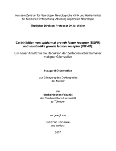 und insulin-like growth factor-I receptor (IGF-IR)