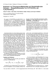 Reaktionen von Übergangsmetallhalogeniden mit Dimethylsulfoximin