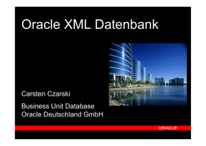 Oracle XML Datenbank