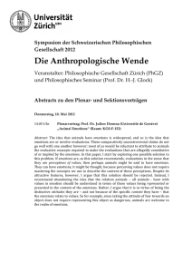 Die Anthropologische Wende - Schweizerische Akademie der