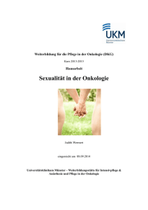 Sexualität in der Onkologie - Universitätsklinikum Münster