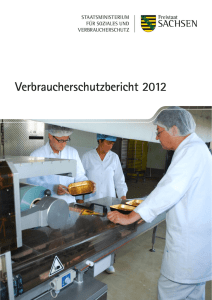 Verbraucherschutzbericht 2012 - Publikationen