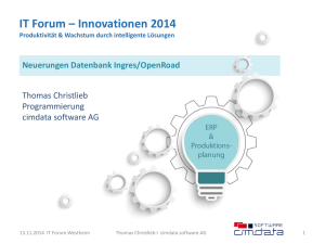 datenbank ingres open road_cimdata_christlieb